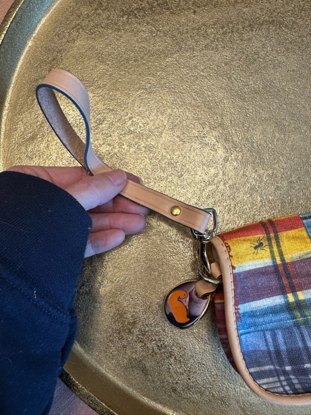 Dooney & Bourke Vintage Y2K Picnic ants madras plaid wristlet new - Picture 5 of 8